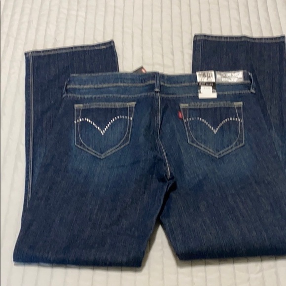 Levi’s night blues low boot cut 545” jeans size 8 - Picture 2 of 13